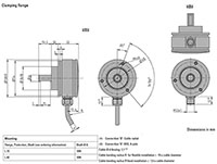 Dimensional Drawing for AR 62 Series Heavy-Duty Absolute Encoder