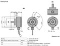 Dimensional Drawing for AR 62 Series Heavy-Duty Absolute Encoder