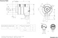 Dimensional Drawing for AX 65 - CANopen Series EX Heavy Duty Absolute Encoder