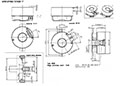 Dimensional Drawing for AD 35 Series Single-Turn Absolute Encoder