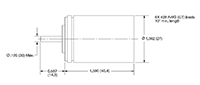 Dimensional Drawing for 11/R11 Series Heavy-Duty Brushless Resolver Servo Motors