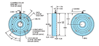 Dimensional Drawing for Model 771 Incremental Encoder 