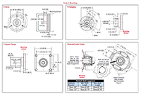 Dimensional Drawing for AI25 BiSS Bidirectional Serial Synchronous Series Absolute Encoder