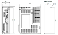Dimensional Drawing for AiCA-D Series Alternating Current (AC) Power Input 2-Phase Closed-Loop Stepper Motor Driver