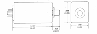 Dimensional Drawing for CG900 Time Delay Relay