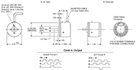 Dimensional Drawing for E23 Series Light Duty Miniature Encoder