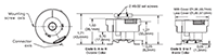 Dimensional Drawing for F18 Servo Duty Encoder for Stepper and Small Servo Motor