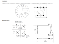 Dimensional Drawing for HQ9 Series Percentage Timer