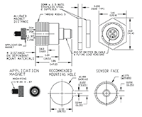 Dimensional Drawing for HDP30 Series Heavy-Duty Shaft-Less Encoder