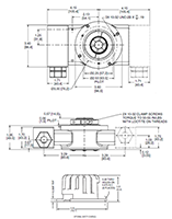Dimensional Drawing for HSD35 Series Hazardous Duty Encoder
