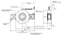 Dimensional Drawing for HT85 Series NexGen RIM Tach Hollow Shaft Incremental Encoder