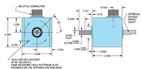 Dimensional Drawing for Industrial Cube Housing