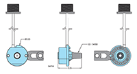 Dimensional Drawing for Model DR735 Direct Replacement Encoder for Heidenhain ROD320