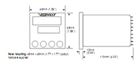 Dimensional Drawing for V4545 Series Preset Counter