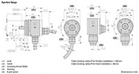 Dimensional Drawing for RI36-O Series Incremental Encoder
