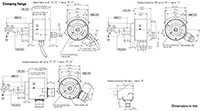Dimensional Drawing for RI58-O Series Incremental Encoder
