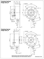 Dimensional Drawing for RI76TD Series Incremental Encoder