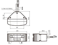 Dimensional Drawing for LSE2 Series 2D Laser Scanner