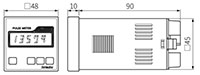 Dimensional Drawing for MP5S/MP5Y/MP5W Series Multi Pulse Meter