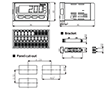Dimensional Drawing for 1-Channel Digital Temperature Indicator