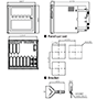 Dimensional Drawing for KRN100 Series 100 Millimeter (mm) Hybrid Recorder