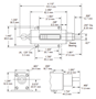 Dimensional Drawing for 1133/1134 Series High Speed Counter