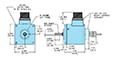 Dimensional Drawing for Model 25SP Programmable Incremental Shaft Encoder