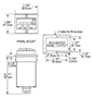 Dimensional Drawing for 7441 Series Electric Preset Counter
