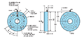 Dimensional Drawing for Model 771 Incremental Encoder 