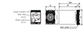 Dimensional Drawing for PA-12 Series 8-Pin Plug Sensor Controller