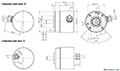 Dimensional Drawing for AC 36 - BiSS/SSI Bidirectional Serial Synchronous/Synchronous Serial Interface Series Absolute Encoder