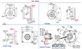 Dimensional Drawing for AI25 Interbus Series Absolute Encoder
