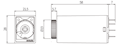 Dimensional Drawing for ATM Series Analog Timer