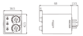Dimensional Drawing for ATS8W/ATS11W Series Twin Analog Timer