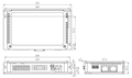 Dimensional Drawing for AiC-D-EC Series EtherCAT Communication Type 2-Phase Closed-Loop Stepper Motor Driver