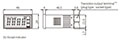 Dimensional Drawing for M4NN Series 4-Digit Multi Panel Meters