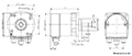 Dimensional Drawing for AC 61 - Profinet Series Stainless Steel Encoder