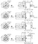 Dimensional Drawing for E50 Series 50 Millimeter (mm) Diameter Incremental Rotary Encoders