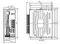 Dimensional Drawing for MD2U-ID20 Series Intelligent Type 2-Phase Stepper Motor Driver