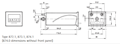 Dimensional Drawing for Types 872-877 Piccolo Totalizing Counter""