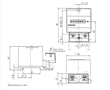 Dimensional Drawing for Type 891 Time Counter with DIN for Alternating Current (AC) and Direct Current (DC) Operation