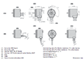 Dimensional Drawing for AC 58 - CANopen Series Absolute Encoder