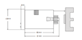 Dimensional Drawing for B856 Series Multifunction Timer