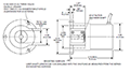 Dimensional Drawing for E14IC Series Light Duty Miniature Encoder