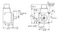 Dimensional Drawing for HD20 Series Harsh Duty Optical Incremental Encoder
