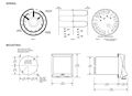 Dimensional Drawing for HG1 Flexopulse® Repeat Cycle Timer
