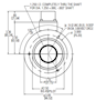 Dimensional Drawing for HS35R Series Heavy-Duty Hollow Shaft Incremental Encoder