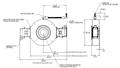 Dimensional Drawing for HT85 Series NexGen RIM Tach Hollow Shaft Incremental Encoder