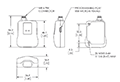 Dimensional Drawing for LP1 Accu-LaserPro™ Non-Contact Optical Encoder