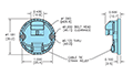 Dimensional Drawing for Model 30M Incremental Encoder Module